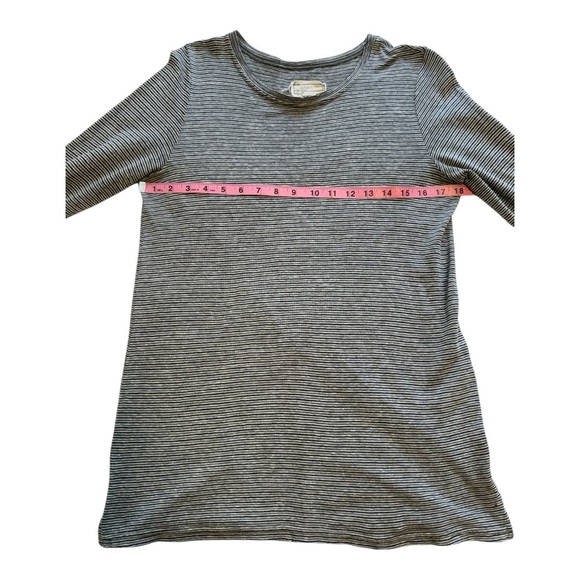 Current Elliott The Petit Tee 3/4 Sleeve In Stevie Stripe - Size Small - Picture 7 of 14